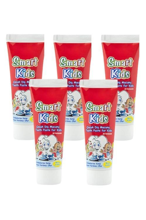 Smart Kids Meyve Aromalı Çocuk Diş Macunu 75 Ml (5 Adet)