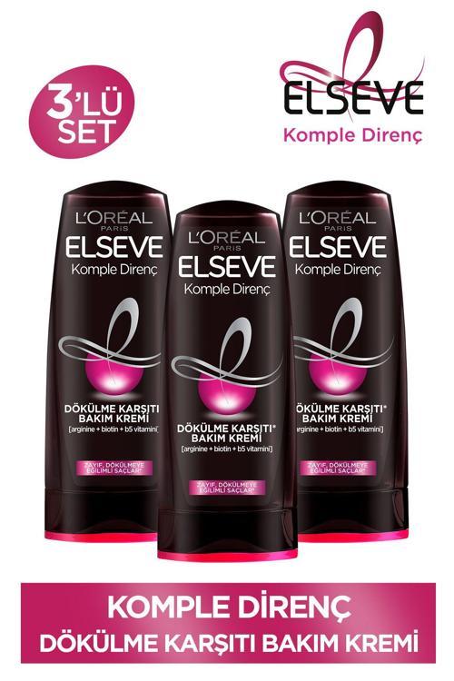 3'Lü Komple Direnç Dökülme Karşıtı Bakım Kremi 390 Ml Seti