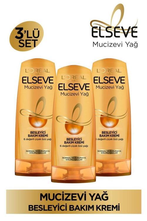 3'Lü Mucizevi Yağ Besleyici Bakım Kremi 390 Ml Seti