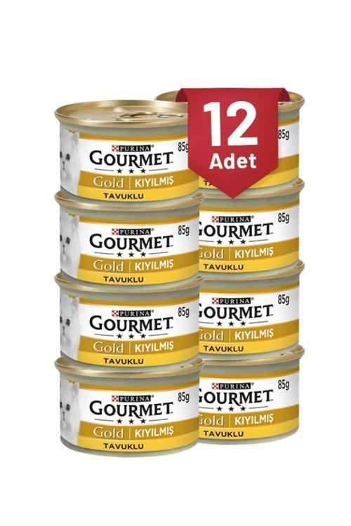 Kıyılmış Tavuklu Konserve Yaş Kedi Maması 85 Gr (12 Adet)