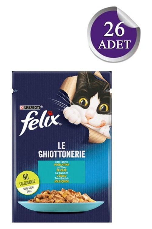 Purina Felix Yetişkin Yaş Mama Ton Balıklı 26 X 85 Gr