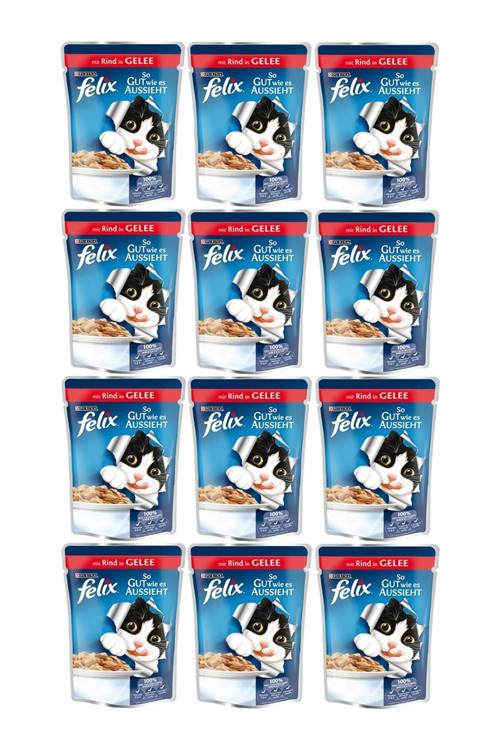 Felıx Purina Felix Sığır Etli Pouch Yaş Kedi Maması 12Al 10Öde