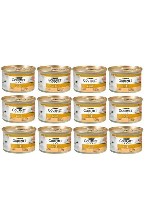 Gourmet Kıyılmış Hindili Kedi Konservesi 85 Gr X 12 Adet