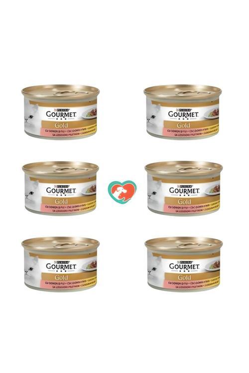 Somon Tavuk Parça Etli Kedi Konservesi 6X85 Gr - Farmapets