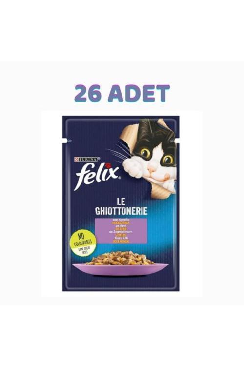 Felix Kuzu Etli Kedi Pouch Konservesi 26X85 Gr - Petshopundan
