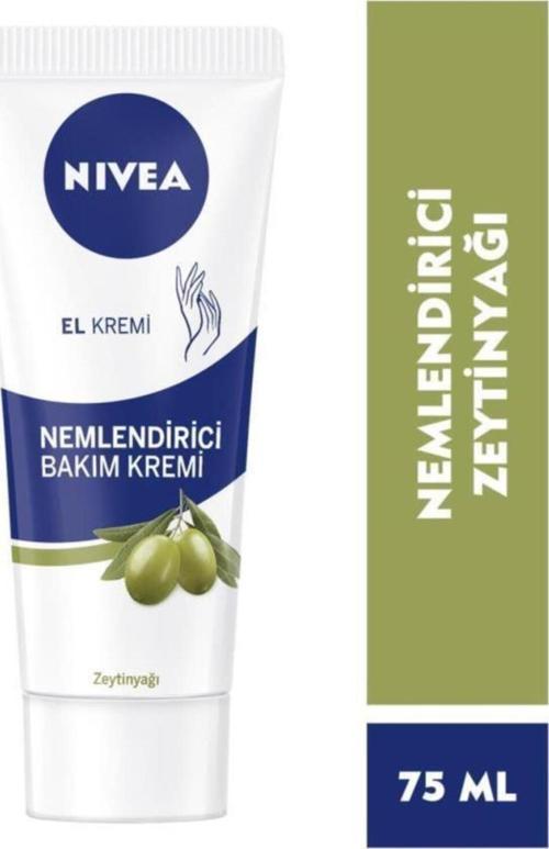 Zeytinyağlı Nemlendirici El Bakım Kremi 75ml, Yağlı Ve Yapışkan His Bırakmaz, Yumuşak Cilt Hissi