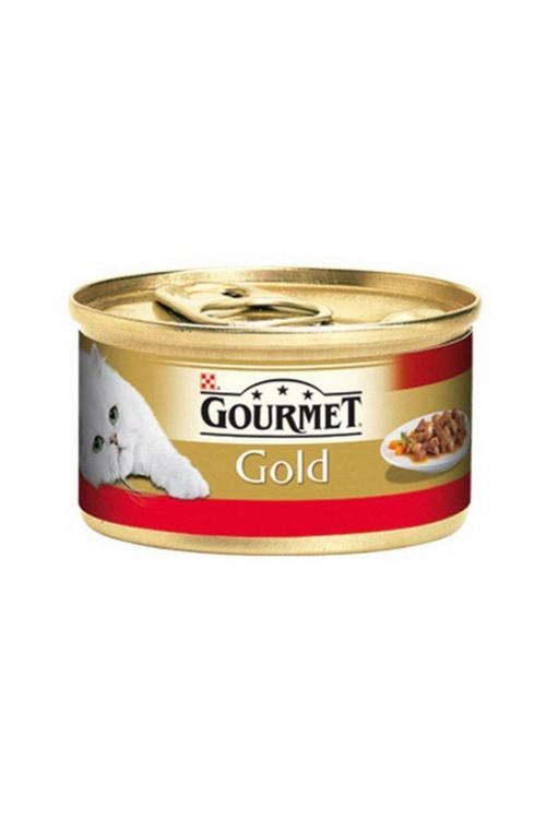 Gold Sığır Ve Parça Etli Kedi Konservesi 85 Gr X 24 Adet