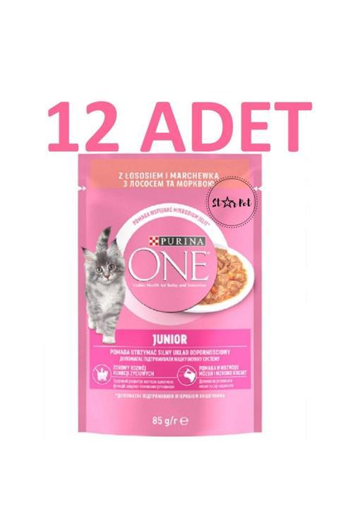 Yavru Kedi Maması Somon & Havuç 85G X 12 Adet