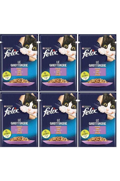 Felıx Kuzu Etli Kedi Pounch 6X85G