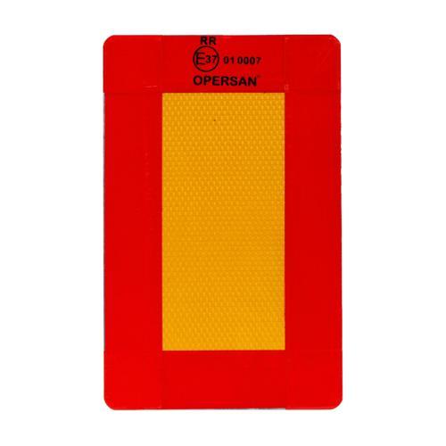 Opersan Reflektör Çekici Römork Tır Kamyon Tabel 1 mm Aluminyum Sac 22x36 cm Kısa Dikdörtgen 1 Adet