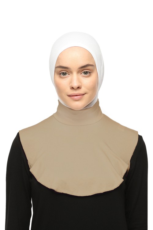 Düz Balıkçı Yaka Boğazlı Penye Tesettür Boyunluk