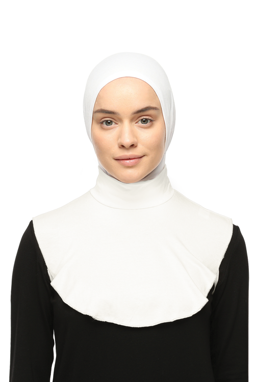 Düz Balıkçı Yaka Boğazlı Penye Tesettür Boyunluk