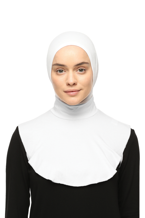 Düz Balıkçı Yaka Boğazlı Penye Tesettür Boyunluk