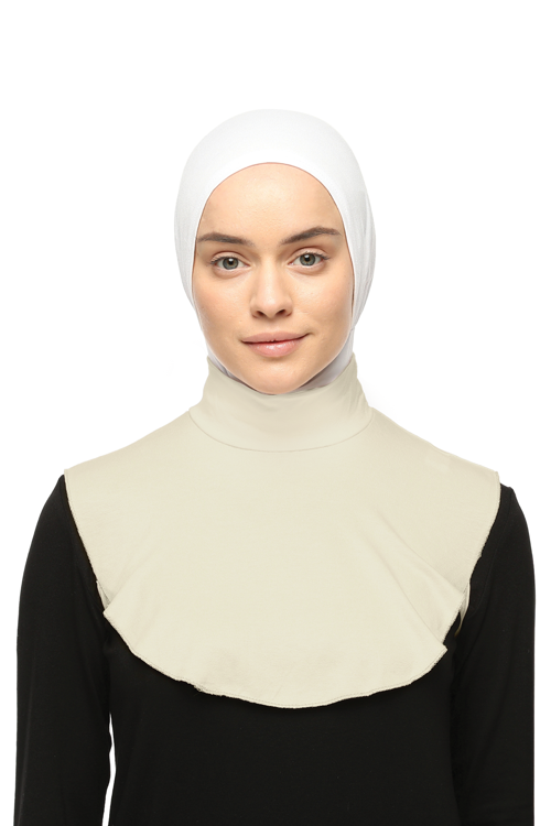 Düz Balıkçı Yaka Boğazlı Penye Tesettür Boyunluk