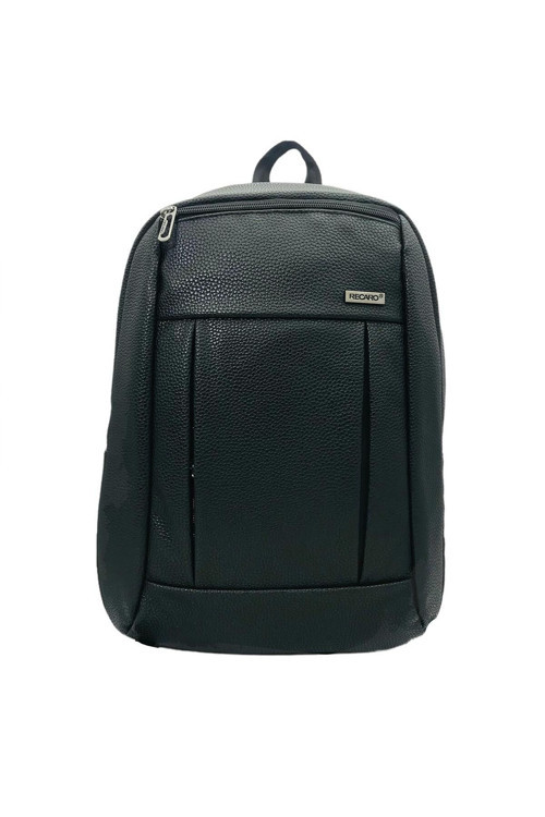 15.6 Inç Laptop Bölmeli Petli Ince Tek Bölmeli Laptop Sırt Çantası Siyah