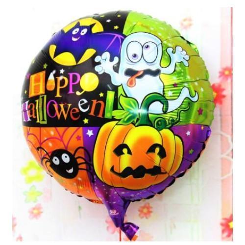 Büro Ev Ofis Etkinik Balonları için 45CM Korku Örümcekli Kabaklı Folyo Balon