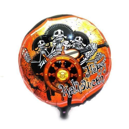 Büro Ev Ofis Etkinik Balonları için Kuru Kafalı Korsan Korku Figür Folyo Balon