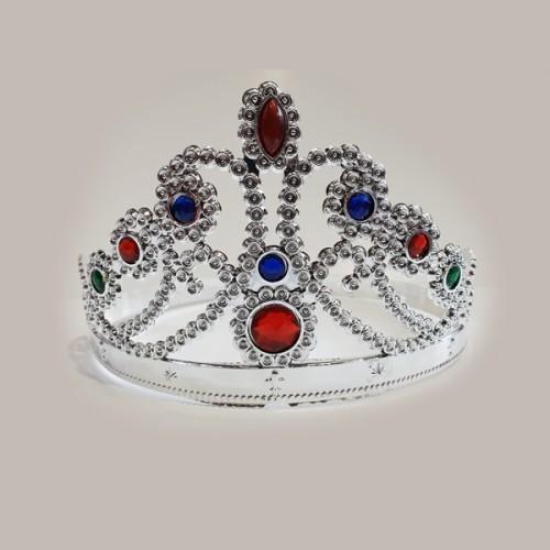 Büro Ev Ofis Etkinlik Gösteri Prenses Kostüm Tacı için Tekli Silver Taç