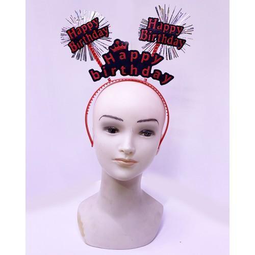 Büro Ev Ofis Etkinlik Gösteri Doğum Günü Kostüm Tacı için Kırmızı Happy Birthday Neon Taç