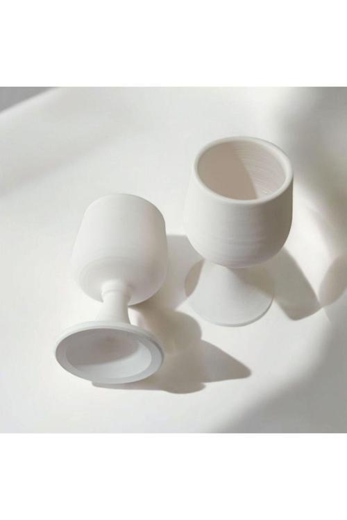 Çini Kadeh Bisküvi(Yarımamul) 12 Cm 2 Adet