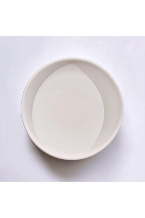 Dik Kenarlı Step Tabak Seramik Bisküvi 20 Cm