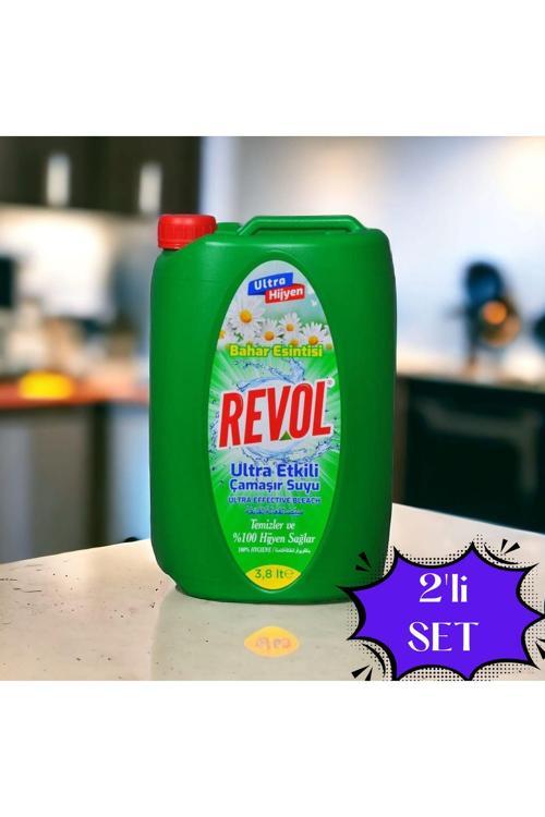 Çamaşır Suyu Ultra Etkili Bahar Esintisi Ferahlığı 3,8 Litre. 2'Li Set