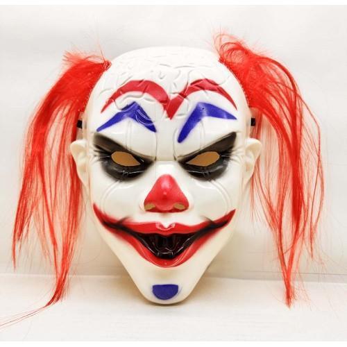 Büro Ev Ofis Etkinlik Kostümü için Kızıl Saçlı Joker Stil Palyaço Maskesi