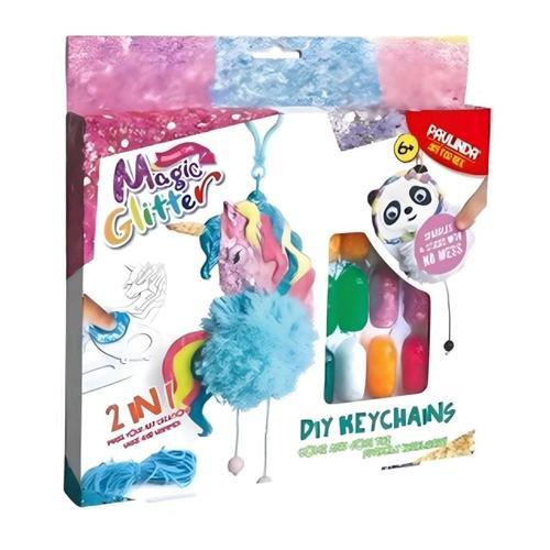 Çocuk Paulinda Magic Glitter 2n1 DIY Keychains Hobi Set S00095608