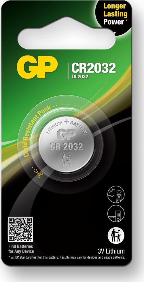 CR2032-U1 3V Lityum Düğme Pil Tekli Paket