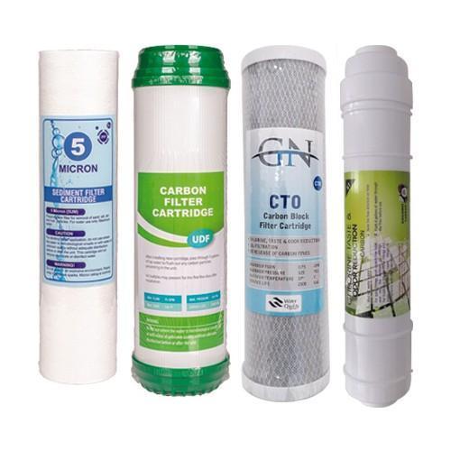 Açık Kasa Su Arıtma Cihazı Filtresi Spun-Gac-Blok-Post Karbon 4lü