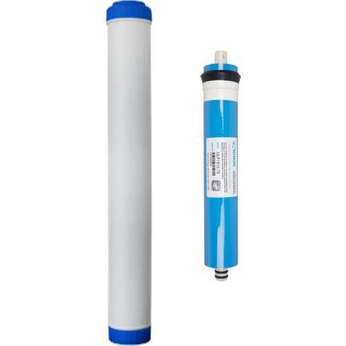 Su Arıtma 20 inç Granül Aktif Karbon ve 75GPD Membran Filtre