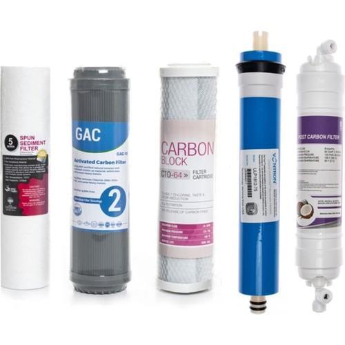 Açık Kasa Su Arıtma Cihazı Uyumlu 5'li Filtre Seti Vontron Membranlı