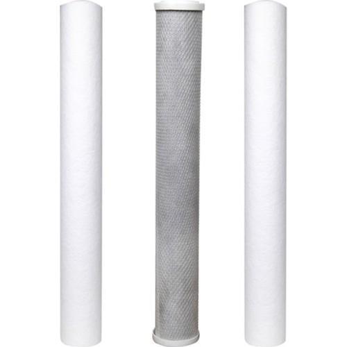 Su Arıtma 20'' Filtre Seti 5 Mikron + Blok Karbon + 1 Mikron