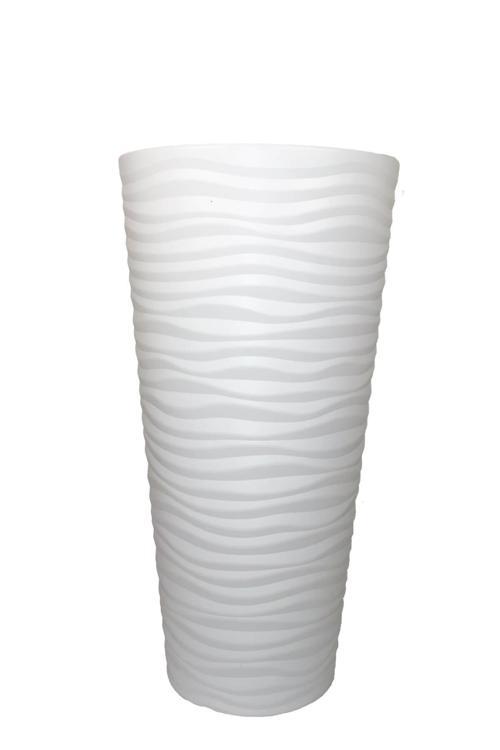 Plastik Beyaz Saksı 70*35*35