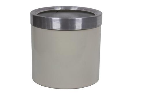 Metal Saksı Beyaz Gümüş Bilezikli 30*30*30