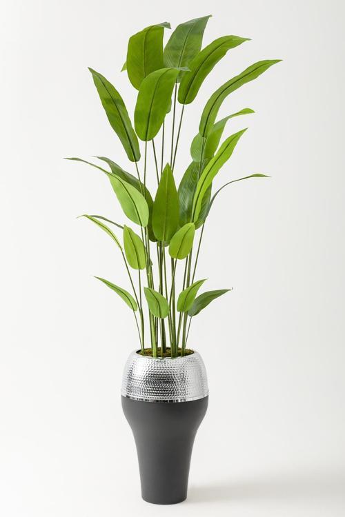 Yapay Starliçe Ağacı 230 Cm Siyah Gümüş Damla Saksı