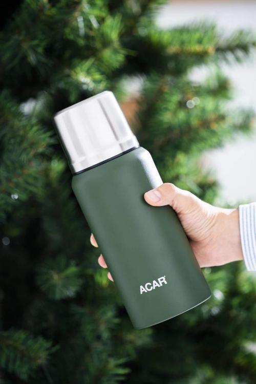Karat X Serisi Paslanmaz Çelik 0,75 Lt Kamp Termos Yeşil TMS-08366