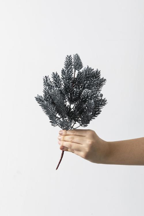 Yapay Çamdalı Demeti Gri 30 Cm 5 Dal(Uv)