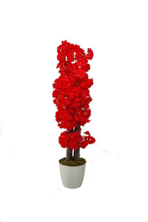 Yapay Bahar Dalı Ağacı Kırmızı 100 cm