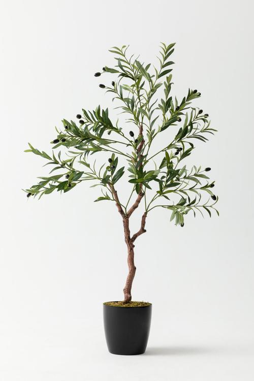 Yapay Zeytin Ağacı 120 cm Tek Gövdeli  Doğal Gerçek Görünümlü Yapay Ağaç