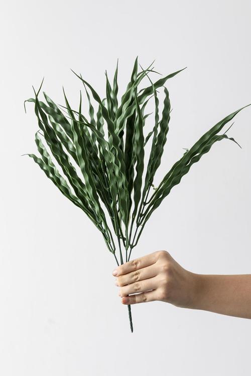 Yapay Saz Demeti Koyu Yeşil 50 Cm 7 Dal(Uv)