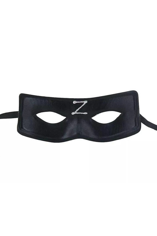 Zorro Maskesi Arkadan Lastikli Z Baskılı