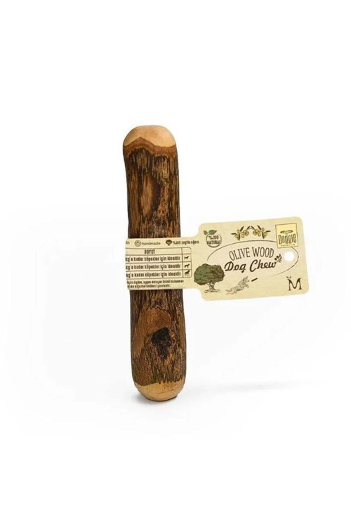 Doğal Zeytin Ağacı Çiğnenebilen Köpek Oyuncağı M 14 X 2,5 Cm 15 Kg