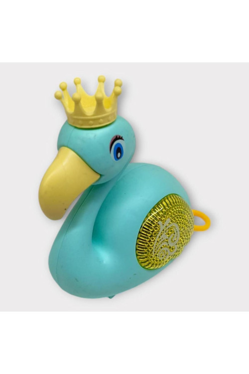 Kurmalı Işıklı Sevimli Flamingo - Yeşil
