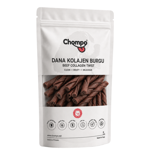 Kurutulmuş Kolajen Burgu Çubukları Köpek Ödülü 100 gr