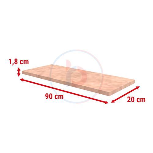 20x90 Cm Ham MDF Raf - Dekoratif Ahşap Raf