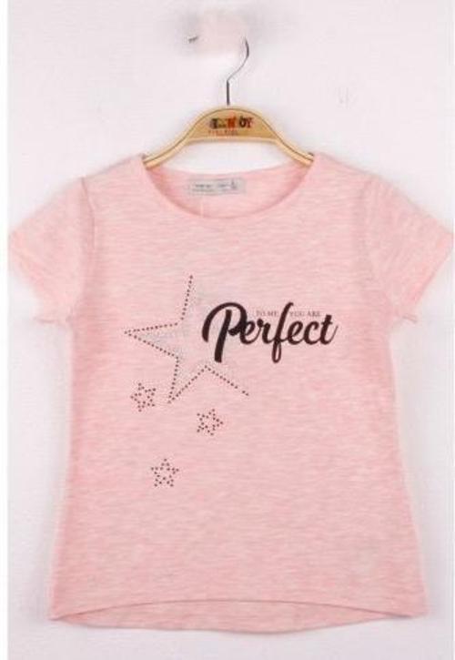 Toontoy Kız Çocuk Perfect Yıldız Baskılı Tişört