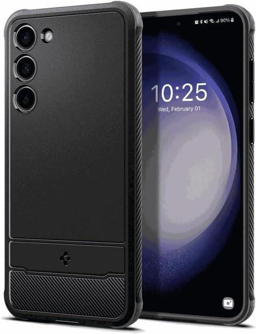 Galaxy S23 Plus ile Uyumlu Kılıf Rugged Armor Matte Black