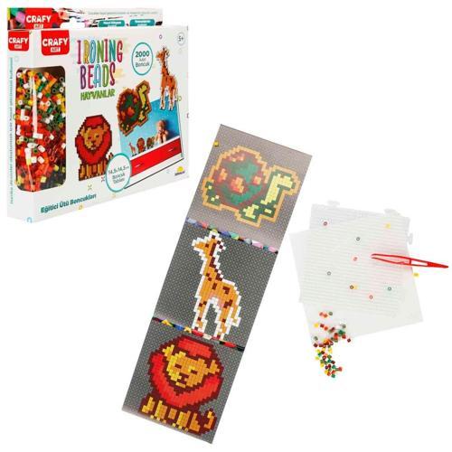 Crafy Ütü ile Yapışan Hayvanlar Boncuk Seti