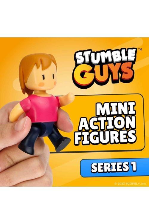 Stumble Guys 4'lü Mini Aksiyon Figür Seti - Ms Stumble - Capt Noheart – Banana Guy